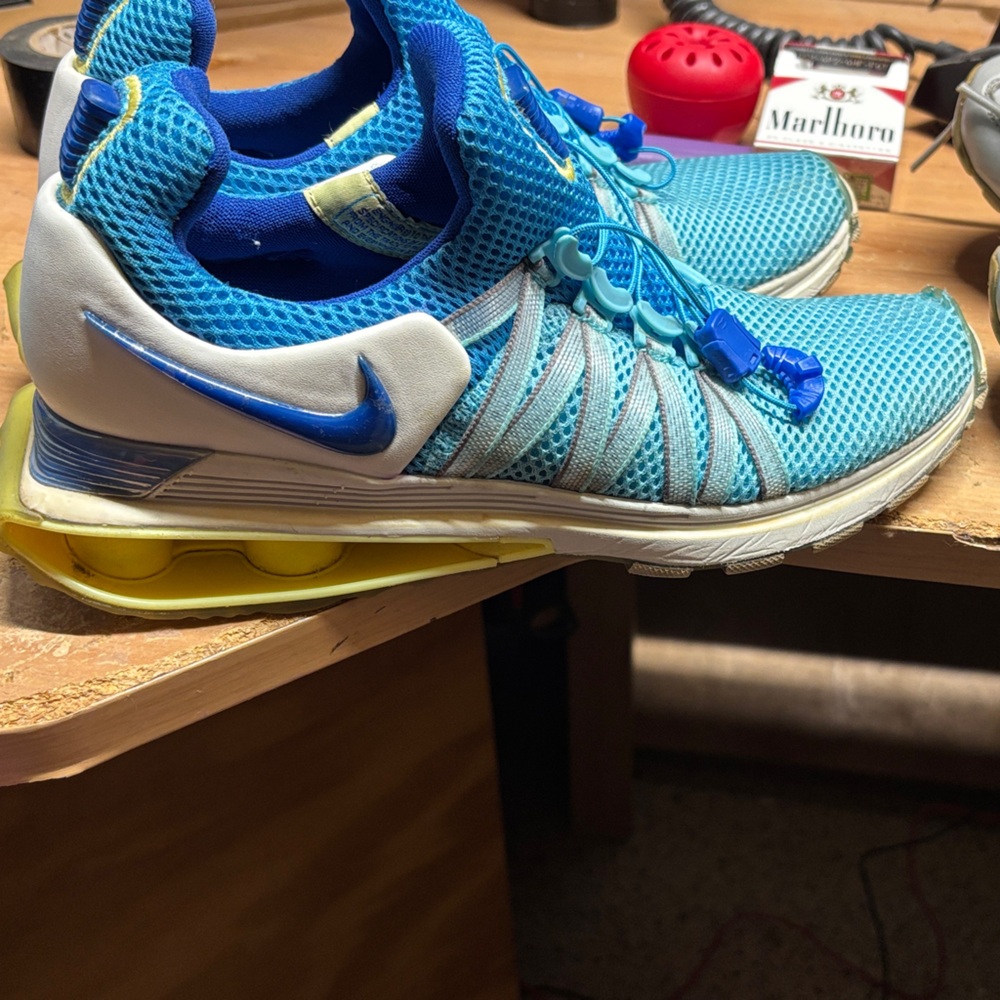 Nike Kids Dynamic Blue and Yellow Sneakers